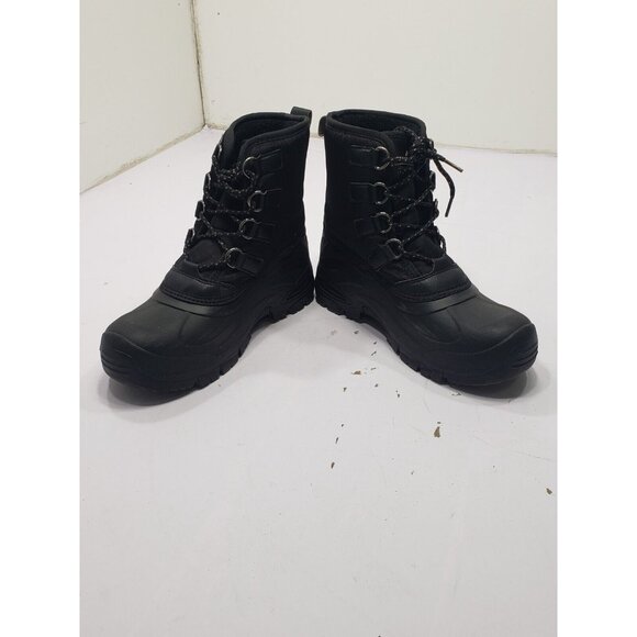 STAHEEKUM Men’s Insulated Lace Up Winter Snow Boot Black Size US 8 3M Thinsulate - Picture 5 of 7